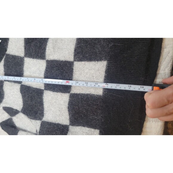 & Other Stories Stockholm Atelier Checkerboard Wool-Blend Sweater (Size Small) - Picture 6 of 10